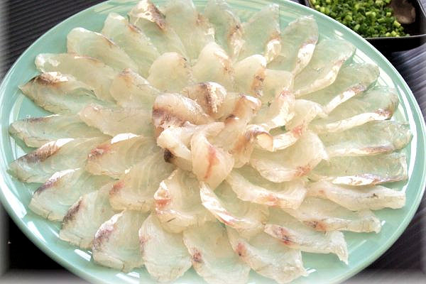 瀬戸内海産コチ刺し３人前