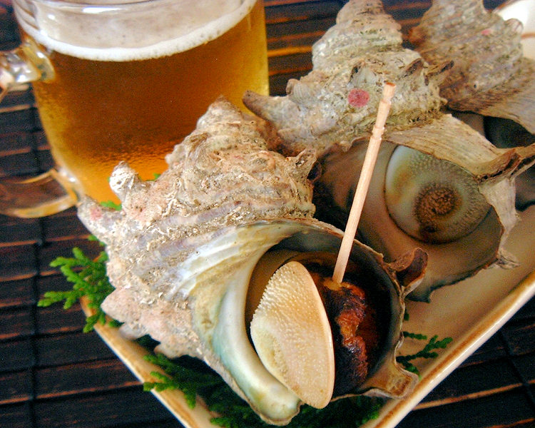 天然活さざえ（壺焼き用）1kgをプレゼント！